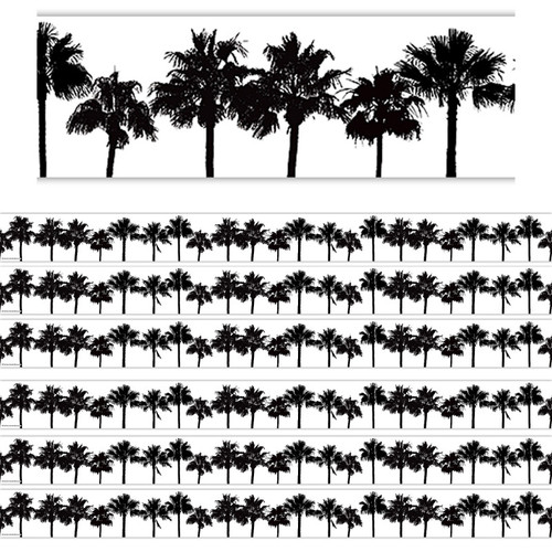 Teacher Coco Palms Straight Border Trim, 35 Feet Per Pack, 6 Packs TCR6774-6