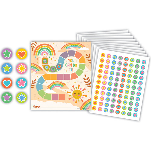 Teacher Super Star Reward Trackers With Stickers TCR6868