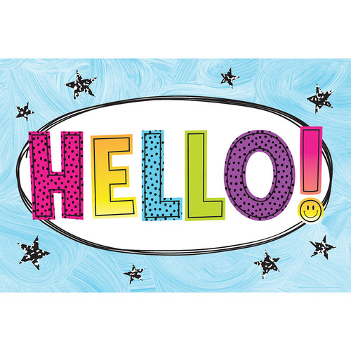 Teacher Brights 4Ever Hello Postcards, Pack Of 30 TCR6931