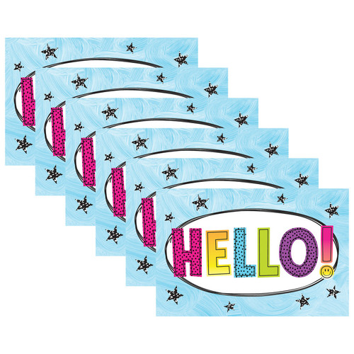 Teacher Brights 4Ever Hello Postcards, 30 Per Pack, 6 Packs TCR6931-6