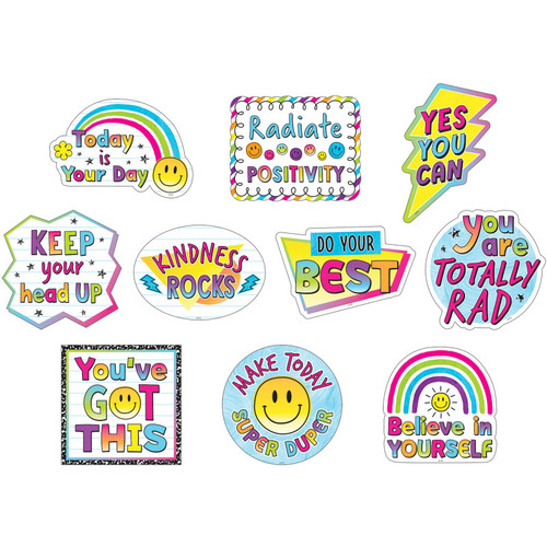 Teacher Brights 4Ever Positive Saying Accents, Pack Of 30 TCR6933