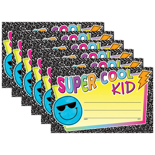 Teacher Brights 4Ever Super Cool Kid Awards, 25 Per Pack, 6 Packs TCR6940-6