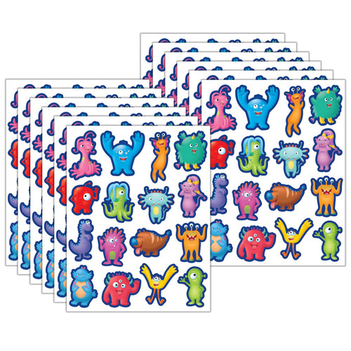Teacher Monsters Stickers, 96 Per Pack, 12 Packs TCR7087-12