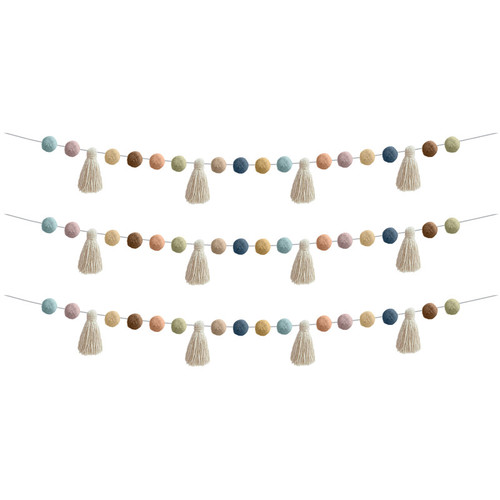 Teacher Everyone Is Welcome Pom-Poms And Tassels Garland, Pack Of 3 TCR7157-3