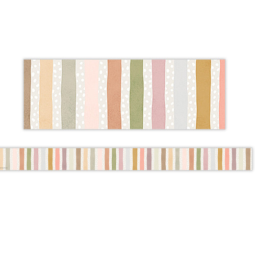 Teacher Terrazzo Tones Stripes Straight Border Trim, 35 Feet TCR7212