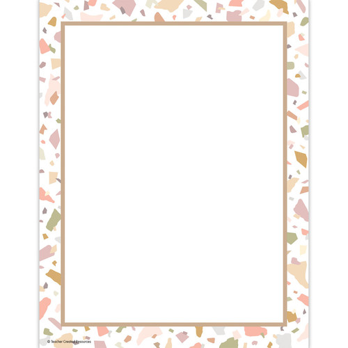 Teacher Terrazzo Tones Computer Paper, 50 Sheets TCR7226