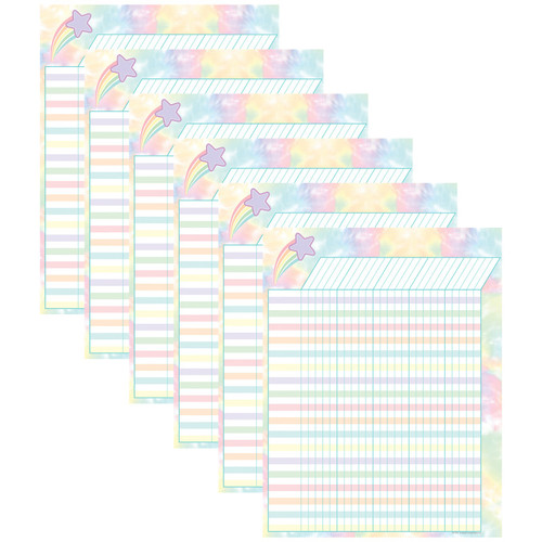 Teacher Pastel Pop Incentive Chart, Pack Of 6 TCR7475-6