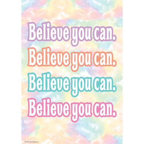 Teacher Believe You Can Positive Poster TCR7478
