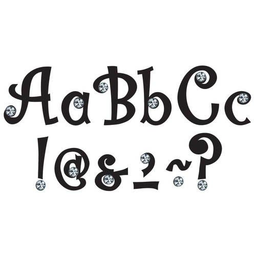 Teacher 7" Bling Letters With Jewels, 202 Pieces TCR75174