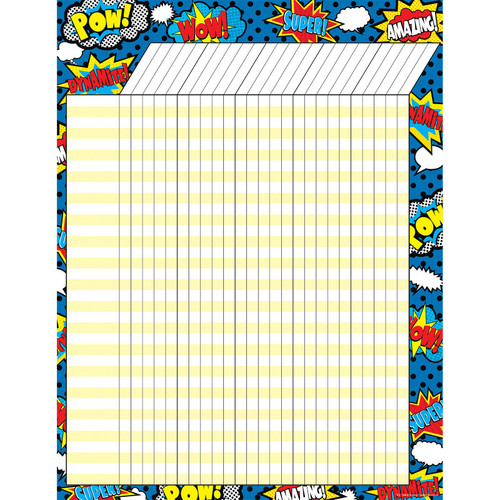 Teacher Superhero Incentive Chart, Pack Of 6 TCR7568-6
