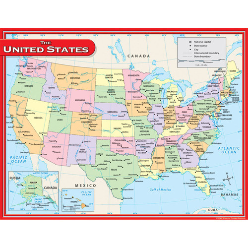 Teacher Us Map Chart TCR7657