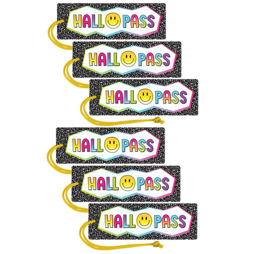 Teacher Brights 4Ever Magnetic Hall Pass, Pack Of 6 TCR77061-6