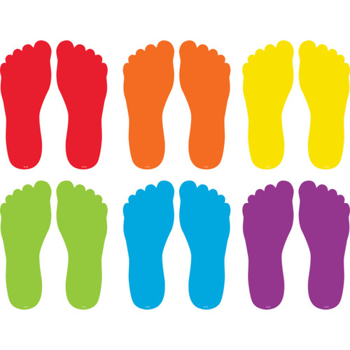 Teacher Spot On Floor Markers Footprints, 7" TCR77536