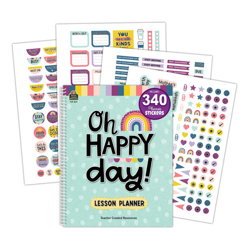 Teacher Oh Happy Day Lesson Planner TCR8321