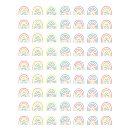 Teacher Pastel Pop Rainbows Mini Stickers TCR8424