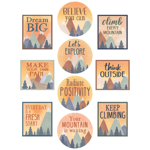 Teacher Moving Mountains Positive Sayings Accents, Pack Of 30 TCR9145