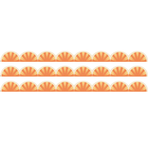 Teacher Moving Mountains Road Trip Sunshine Die-Cut Border Trim, 35 Feet Per Pack, 3 Packs TCR9231-3