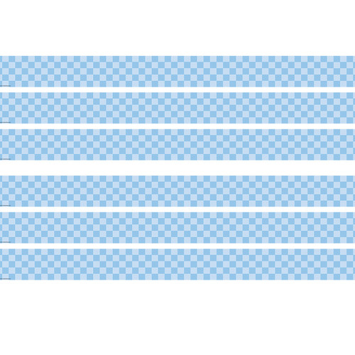 Teacher Checkers Scalloped Border Trim, 35 Feet Per Pack, 6 Packs TCR9318-6