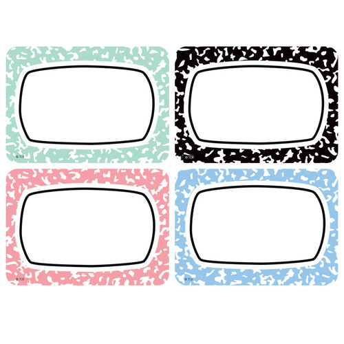 Teacher Cool For School Name Tags/Labels - Multi-Pack, 3-1/2" X 2-1/2", Pack Of 36 TCR9320