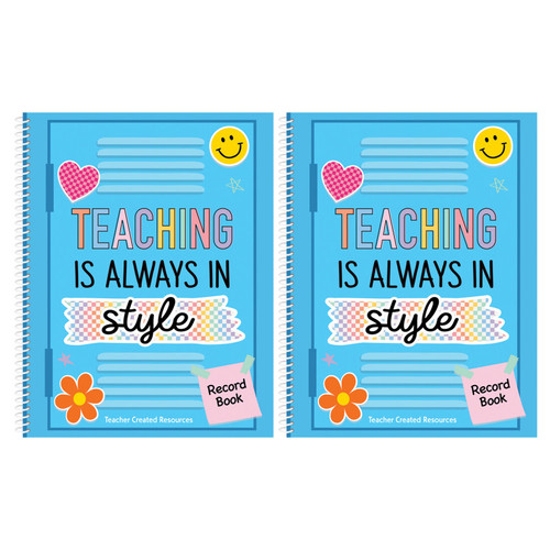 Teacher Cool For School Record Book, Pack Of 2 TCR9330-2