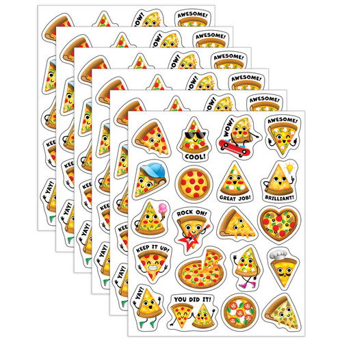 Teacher Pizza Smelly Stickers, 120 Per Pack, 6 Packs TCR9440-6