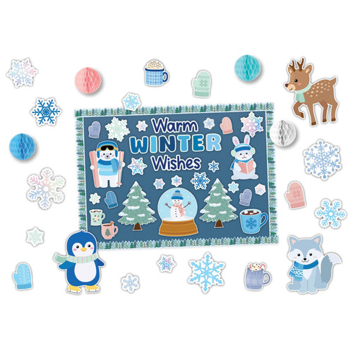 Teacher Warm Winter Wishes Create & Decorate Quick Kit TCR9472