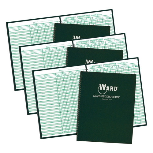 Ward Class Record Book, 38 Name, 6-7 Week Periods, Pack Of 3 WAR67L-3