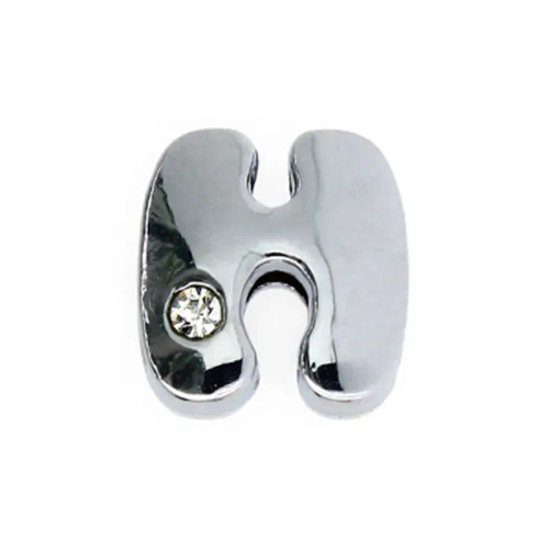 Pink - 8Mm Fat Slide Letters Charms Bracelet Women Jewelry Making 1Pc Slide Alphabet A-Z Diy Wristband Belt Keychain Pet Collar By WTB