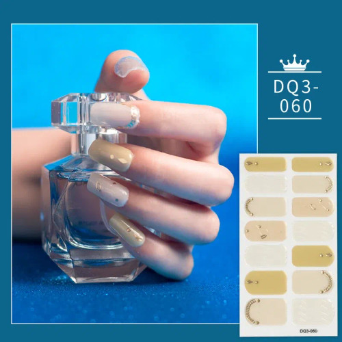 Sky Blue - Green And Dark Green Manicure Decoration Solid Colors And Creative Nail Art Nail Wraps Diy Nail Adhesive Designed Full Beauty By WTB