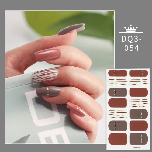 Bronze - Green And White Solid Colors And Creative Nail Art Manicure Decoration Nails Art Decoration Last Update Nail Sticker Lot By WTB