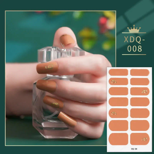 Black - Dropshipping 14 Sheet Colorful Nail Stickers Set Fashion Nail Art Self Adhesive Manicure Decoration Stickers For Nails By WTB