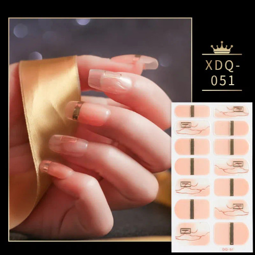 Rose - Dropshipping 14 Sheet Colorful Nail Stickers Set Fashion Nail Art Self Adhesive Manicure Decoration Stickers For Nails By WTB