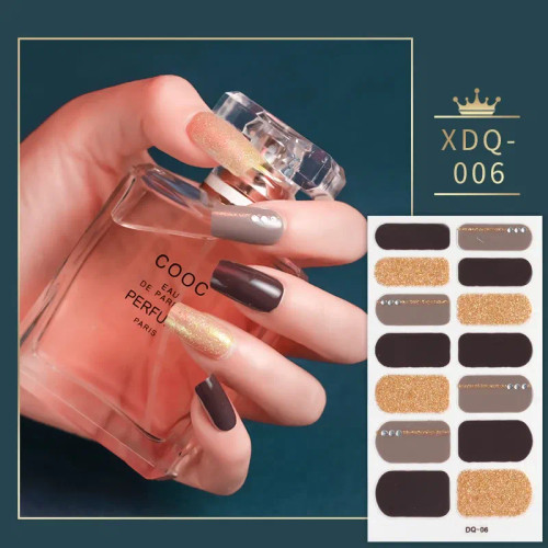 Amy Green - Dropshipping 14 Sheet Colorful Nail Stickers Set Fashion Nail Art Self Adhesive Manicure Decoration Stickers For Nails By WTB