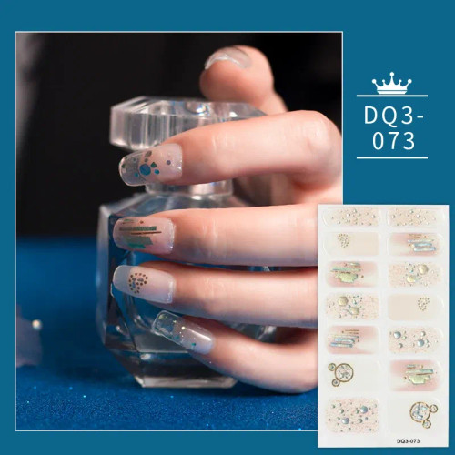 Gray - Green And Dark Green Manicure Decoration Solid Colors And Creative Nail Art Nail Wraps Diy Nail Adhesive Designed Full Beauty By WTB