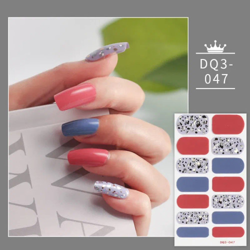 Colorful Star - Green And Dark Green Manicure Decoration Solid Colors And Creative Nail Art Nail Wraps Diy Nail Adhesive Designed Full Beauty By WTB