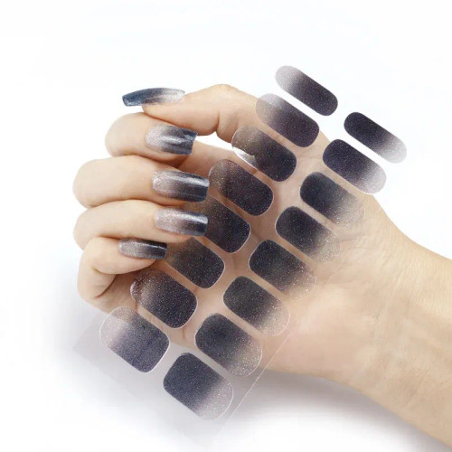 Unicolor - Solid Color Nail Stickers Self Adhesive Nail Polish Stickers Full Cover Decals For Manicure Colorful Stickers For Nails Women By WTB