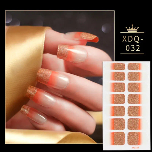 Mauve - Blue And Pink Nail Stickers Fashion Nail Decoration Nail Accessories Designer Self Adhesive Nail Art Stickers For Nails Gifts By WTB