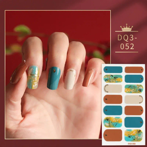 Wine Red - Green And White Solid Colors And Creative Nail Art Manicure Decoration Nails Art Decoration Last Update Nail Sticker Lot By WTB