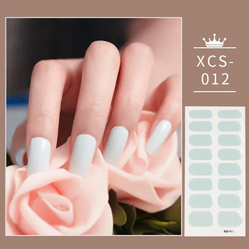 Amy Green - 1Pc 3D Nail Slider Beauty Nail Stickers Shining Wave Line Decals Adhesive Manicure Tips Salon Nail Art Decorations By WTB