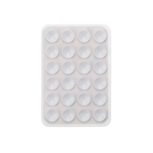 Light Yellow - Silicone World Square Silicone Mobile Phone Fixing Suction Cup Car Mounted Bracket Phone Case Universal Anti Slip Suction Cup By WTB