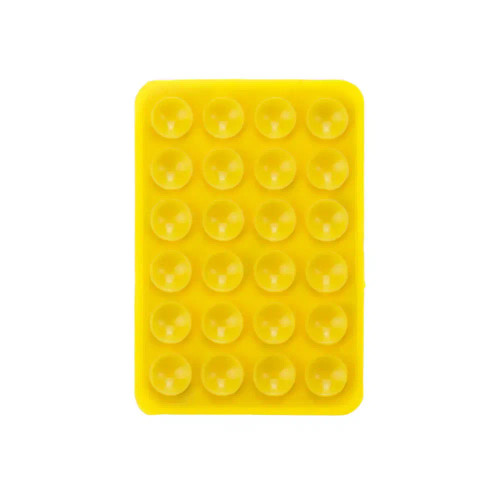 Gold - Silicone World Square Silicone Mobile Phone Fixing Suction Cup Car Mounted Bracket Phone Case Universal Anti Slip Suction Cup By WTB