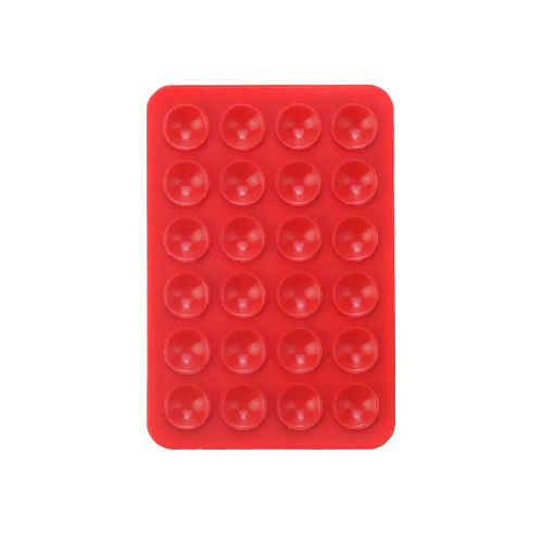 Dark Khaki - Silicone World Square Silicone Mobile Phone Fixing Suction Cup Car Mounted Bracket Phone Case Universal Anti Slip Suction Cup By WTB