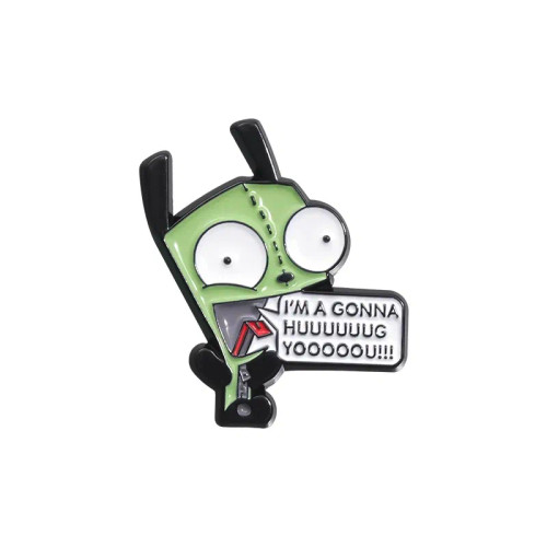 Metal Rose Gold Color - Cartoon Anime Brooch Enamel Pins Custom Metal Animal Badges Lapel Accessories Sweater Women Men Jewelry Gift Friends Wholesale By WTB