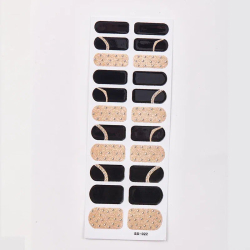 Unicolor - New Year Snow Flakes Nail Polish Sticker Diy Designer Nail Decor Sticker Nail Art Decoration Christmas Nail Sticker Set For Her By WTB