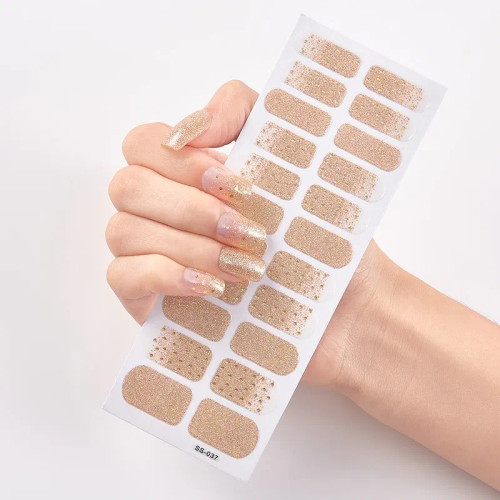 Lightblue - New Year Snow Flakes Nail Polish Sticker Diy Designer Nail Decor Sticker Nail Art Decoration Christmas Nail Sticker Set For Her By WTB