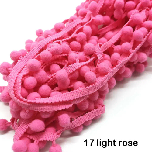 Gray, Size: S - 1-5Yard Pom Pom Fringe Lace Ribbon Pompom Trim Ball Fabric Diy Sewing Tassel Lace Kintted Fabric Handmade Diy Craft Accessorie By WTB