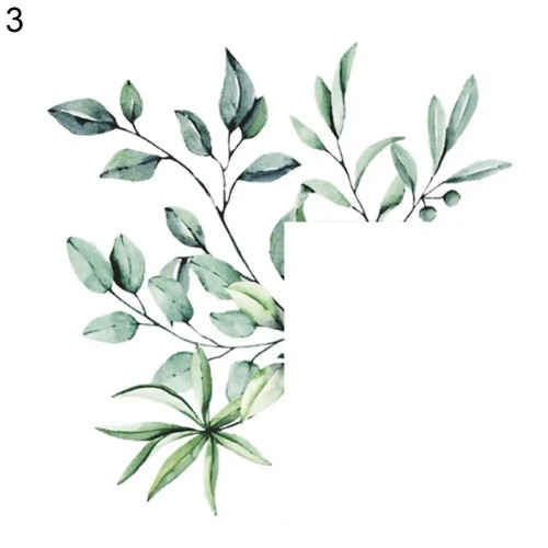 Blue - Decor Wall Decal Creative Plant Flower Switch Wall Decorative Sticker Delicate Long Lasting Wall Paper For Nursery By WTB