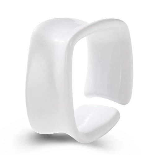 Main Stone White - New Creative Design Five-Pointed Star Simple Geometry Color Wide Ring For Woman Simple Personality Trend Temperament Rings By WTB