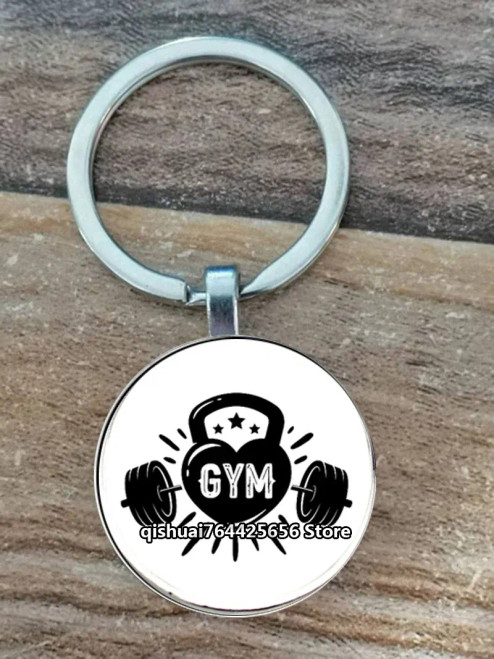 Multi - Gym Keyring Keychain Suitable For Bodybuilding Athletes Heavy Men Boys Bodybuilding Sports Unisex Men Tactical Rock Keyring Keyc By WTB