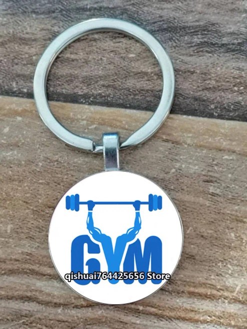 Gray - Gym Keyring Keychain Suitable For Bodybuilding Athletes Heavy Men Boys Bodybuilding Sports Unisex Men Tactical Rock Keyring Keyc By WTB